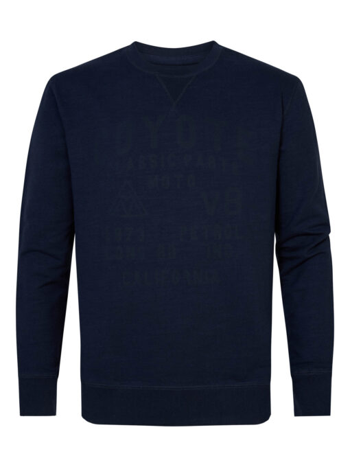 Petrol Industries Sweater met print Dark petrol