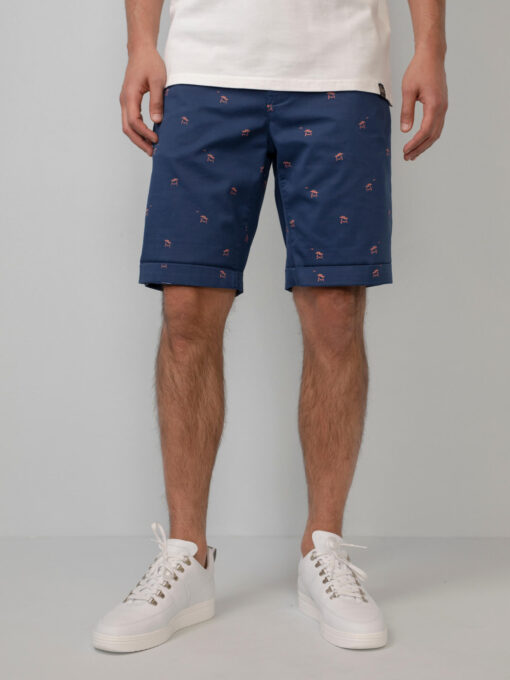 Petrol Industries Chino short van organisch katoen Petrol Blue