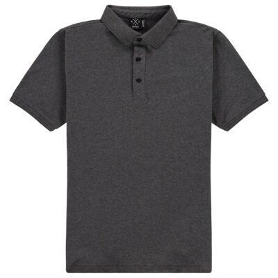 Kultivate Polo Keene Dark Grey Melange