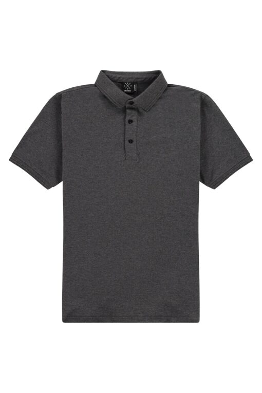 Kultivate Polo Keene Dark Grey Melange