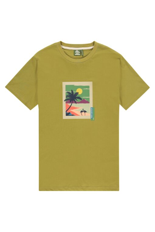 Kultivate Tee Postcard Green Olive