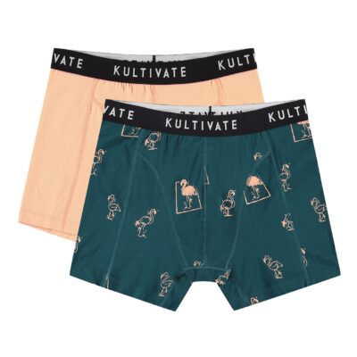 Kultivate Boxer flamingo 2 pack