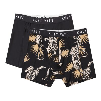 Kultivate Boxer tiger 2 pack Jet Black