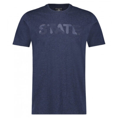 State of Art Ronde hals T-shirt met artwork donkerblauw