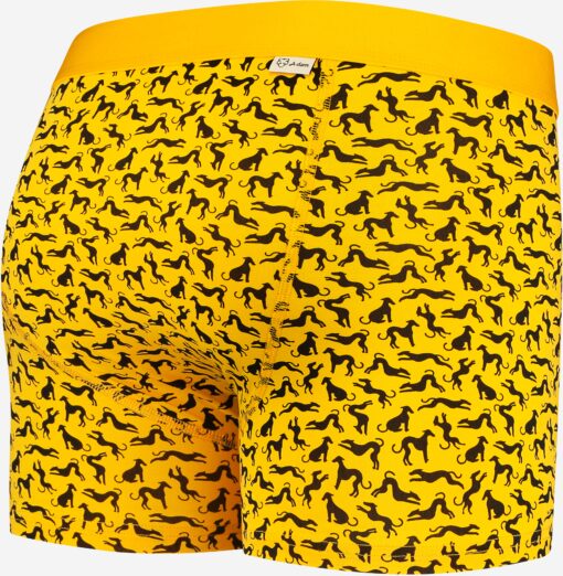 A-Dam Boxerbrief Dolf Hondenprint Geel