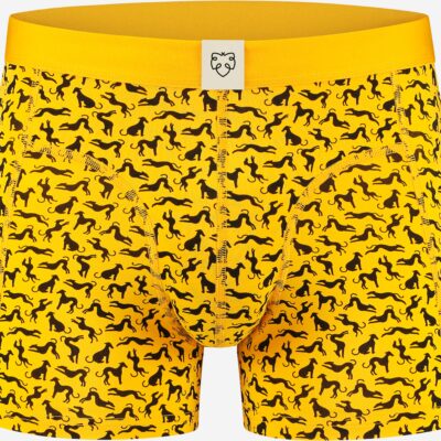 A-Dam Boxerbrief Dolf Hondenprint Geel