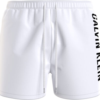 CALVIN KLEIN MEDIUM ZWEMSHORT MET TREKKOORD INTENSE POWER PVH CLASSIC WHITE