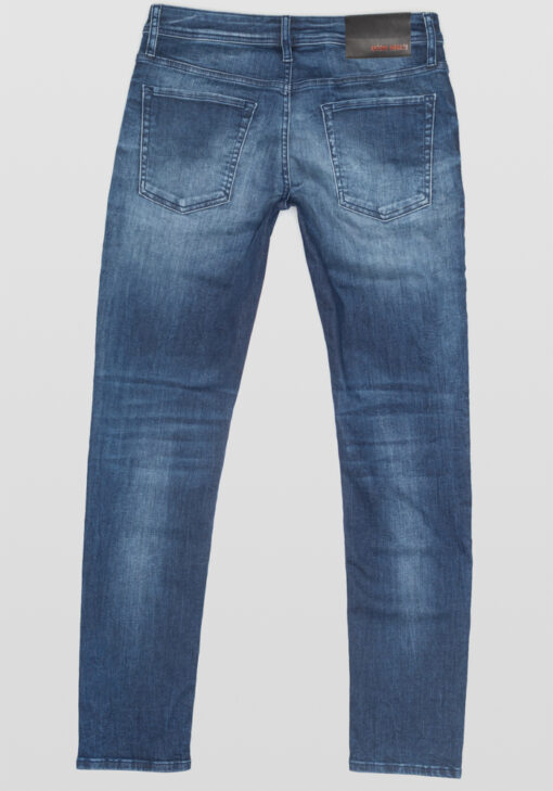 ANTONY MORARO TAPERED-FIT “OZZY” JEANS BLUE DENIM