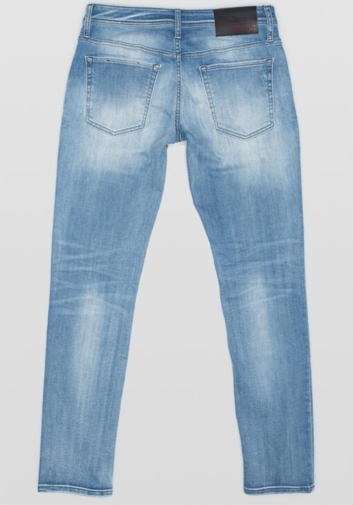 ANTONY MORARO TAPERED-FIT “OZZY” JEANS BLUE DENIM