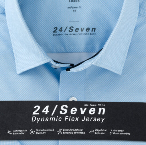 OLYMP Luxor 24/Seven Modern Fit, Zakelijke Overhemd, New Kent, Bleu
