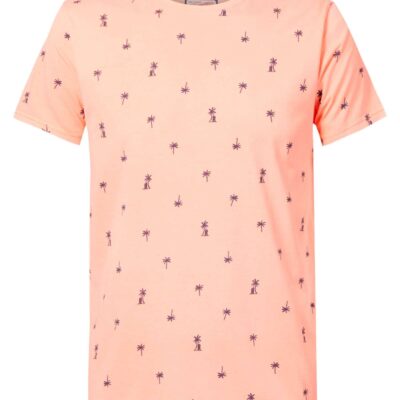 Petrol Industries Miniprint t-shirt Fiery Coral