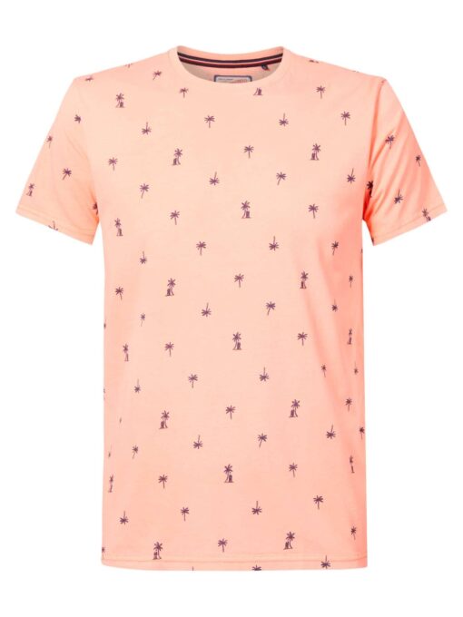Petrol Industries Miniprint t-shirt Fiery Coral