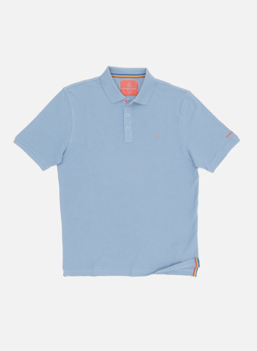 COLOURS & SONS BASIC POLOSHIRT LICHTBLAUW