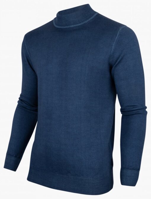 CAVALLARO NAPOLI TURTOLO PULLOVER INDIGO BLAUW