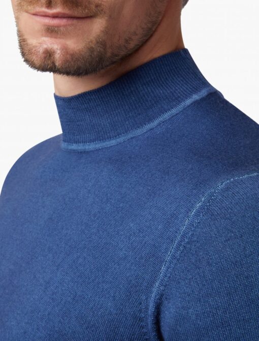 CAVALLARO NAPOLI TURTOLO PULLOVER INDIGO BLAUW