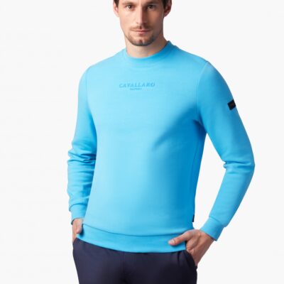 CAVALLARO NAPOLI VALLONE SWEAT HELDERBLAUW