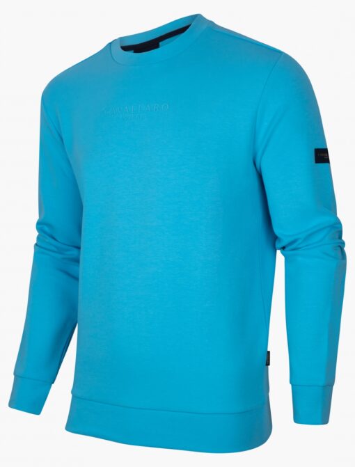 CAVALLARO NAPOLI VALLONE SWEAT HELDERBLAUW