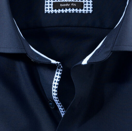 OLYMP Level Five Body Fit, Zakelijke Overhemd, Royal Kent, Nachtblauw