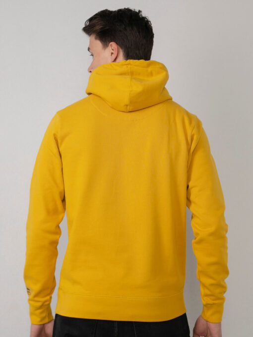 Petrol Industries Hoodie met logo artwork Antique Yellow