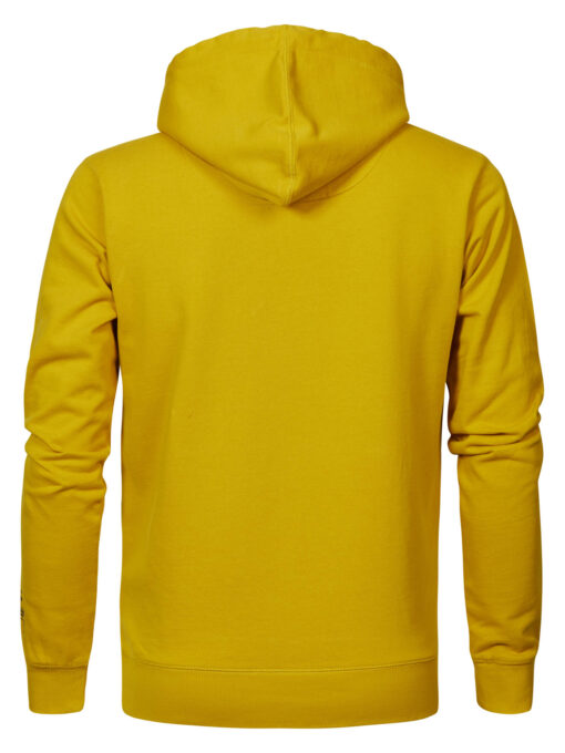 Petrol Industries Hoodie met logo artwork Antique Yellow