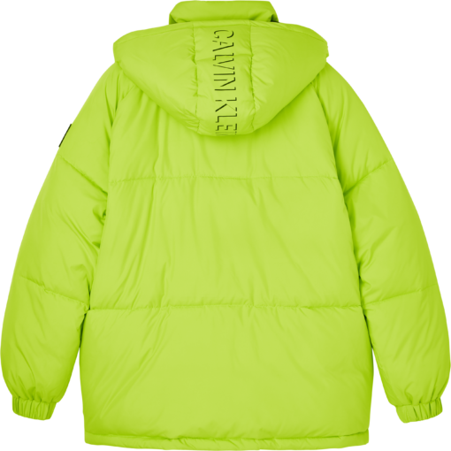 CALVIN KLEIN OVERSIZED PUFFERJACK ACID LIME