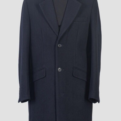 ANTONY MORATO "RUSSEL" SLIM FIT JAS IN MELTON WOOL BLEND BLUE INK