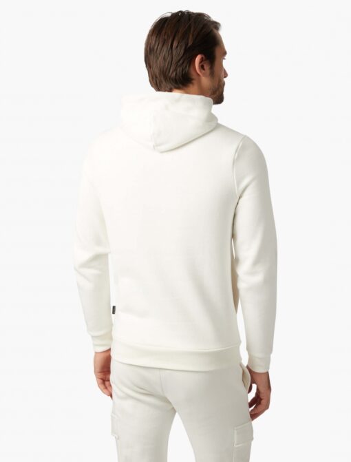 CAVALLARO NAPOLI COMPHO HALF ZIP HOODIE OFF WHITE