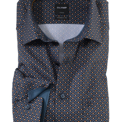 OLYMP Luxor Modern Fit, Zakelijke Overhemd, Button-Under, Caramel