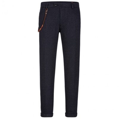 CLUB OF GENTS CLOW PANTALON MET KLEIN DESSIN DONKERBLAUW