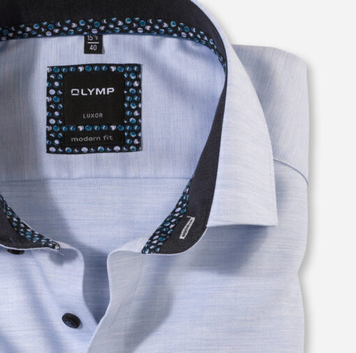OLYMP Luxor Modern Fit, Zakelijke Overhemd, Global Kent, Bleu