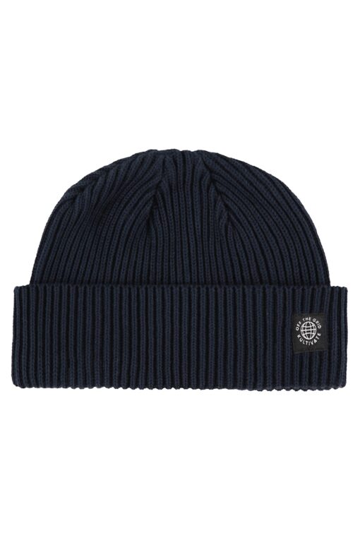 Kultivate Globe Beanie Dark Navy