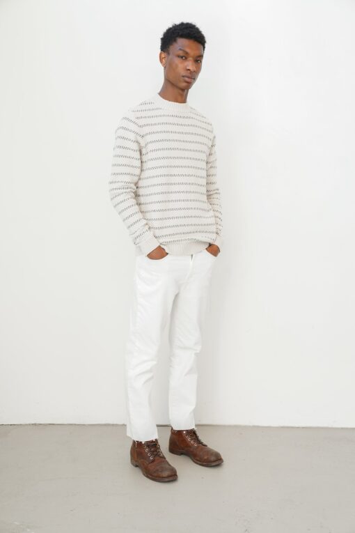 Kultivate Jumper Sand Stripe Sandshell