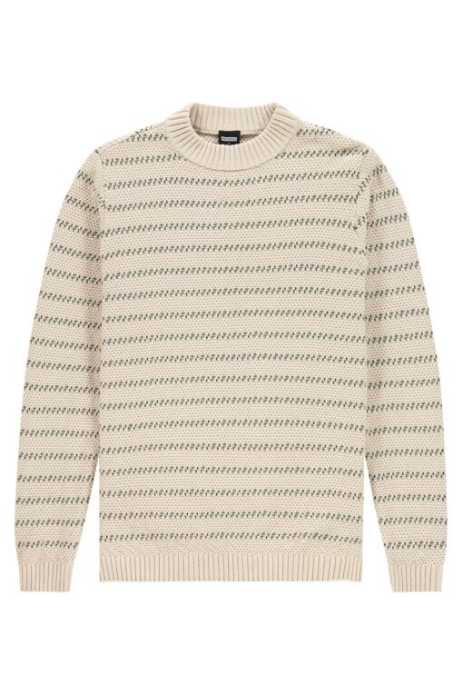 Kultivate Jumper Sand Stripe Sandshell