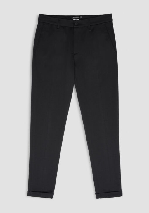 ANTONY MORATO "ASHE" SUPER SKINNY FIT BROEK IN ZACHT AANVOELENDE STRETCHSTOF BLACK