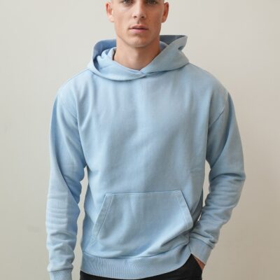 Kultivate Sweater Drip Hood Bluefog