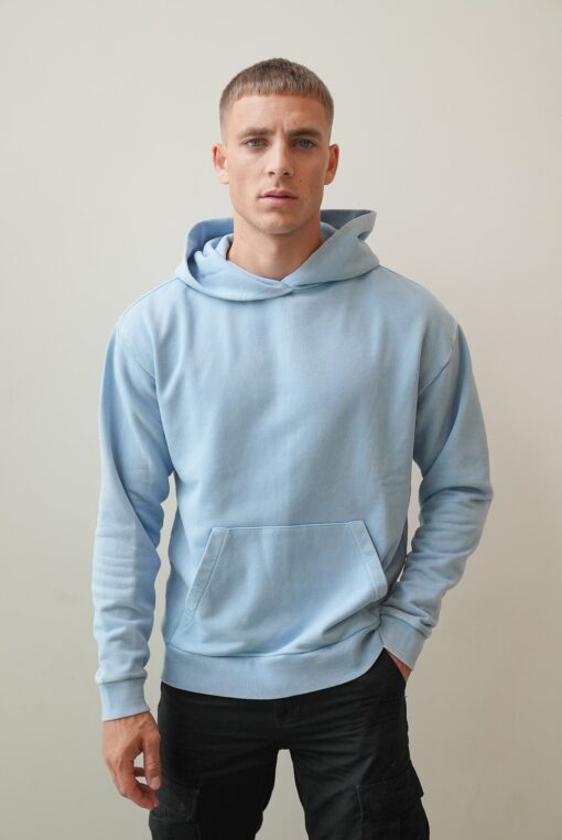 Kultivate Sweater Drip Hood Bluefog