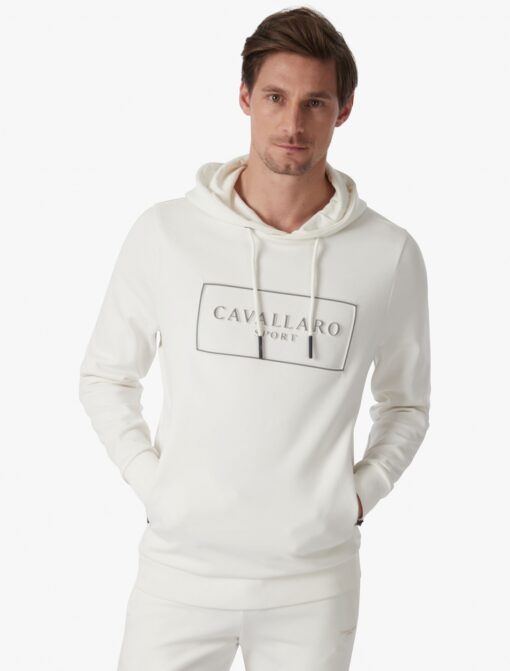 CAVALLARO SPORT HOODIE OFF WHITE