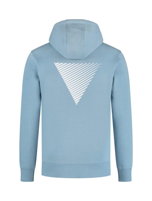 Purewhite Essential Logo Hoodie Mid Blue