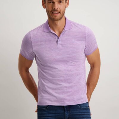 State of Art Jersey polo met korte mouw violet/donker lavendel