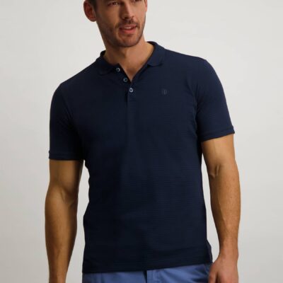 State of Art Piqué polo met regular fit marine uni