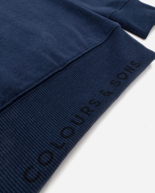 Colours & Sons Sweatshirt Chest Embroidery Dark Blue