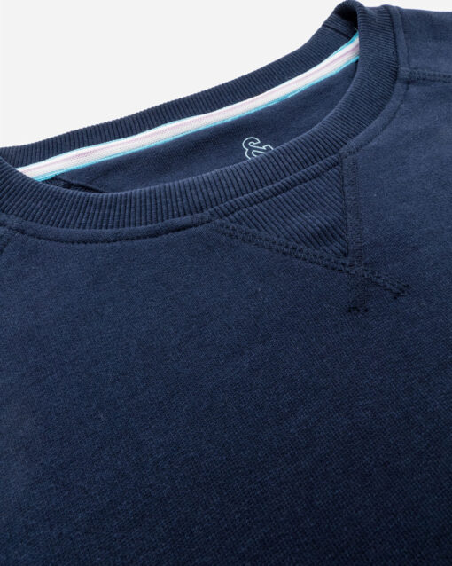 Colours & Sons Sweatshirt Chest Embroidery Dark Blue