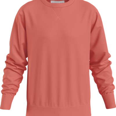 Calvin Klein Monogram Sweatshirt Met Embleem Rhubarb Red