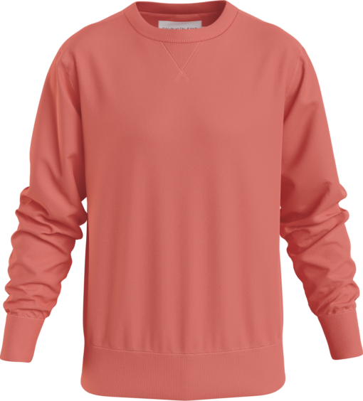 Calvin Klein Monogram Sweatshirt Met Embleem Rhubarb Red