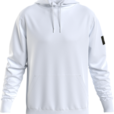 Calvin Klein Badstofkatoenen Hoodie Bright White