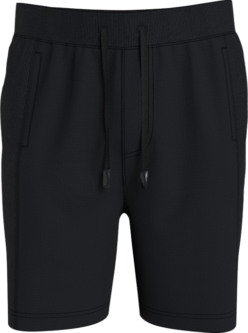 Calvin Klein Korte Joggingbroek Van Wafelbreisel CK Black