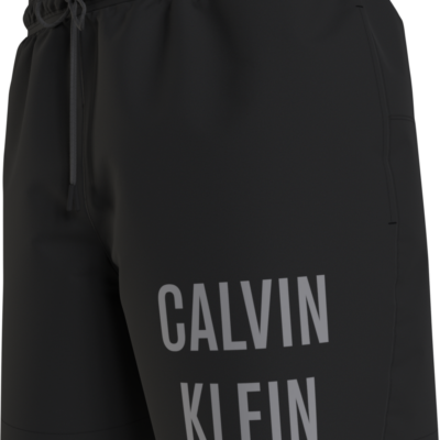 Calvin Klein Medium Zwemshort Met Trekkoord Zwart