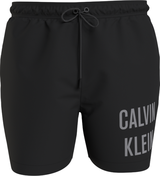 Calvin Klein Medium Zwemshort Met Trekkoord Zwart