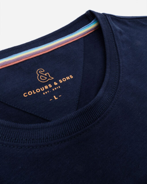 Colours & Sons T-Shirt Logo Print Dark Blue