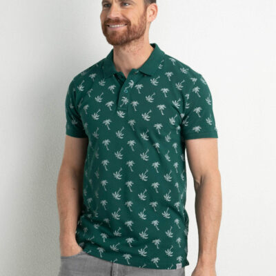 Petrol Industries Palmtree polo Emerald Green